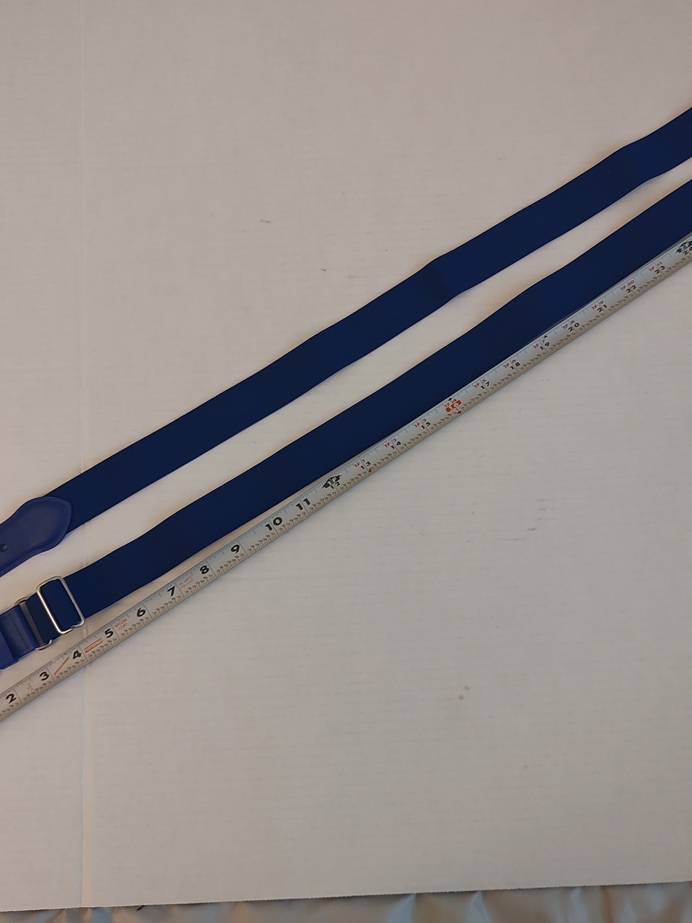 adidas Royal Blue Men's Elastic Web Belt with Metal Buckle
